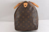Authentic Louis Vuitton Monogram Speedy 35 Hand Boston Bag M41524 LV 3402M