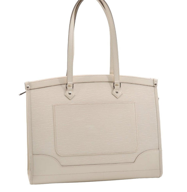 Authentic Louis Vuitton Epi Madeleine GM White Shoulder Bag M5934J LV 3403J