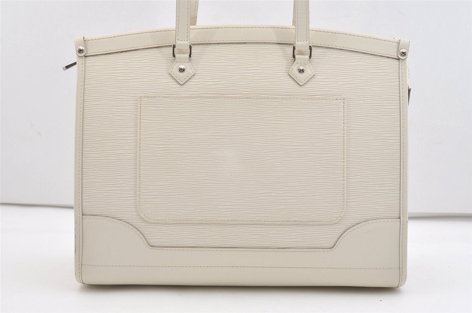 Authentic Louis Vuitton Epi Madeleine GM White Shoulder Bag M5934J LV 3403J