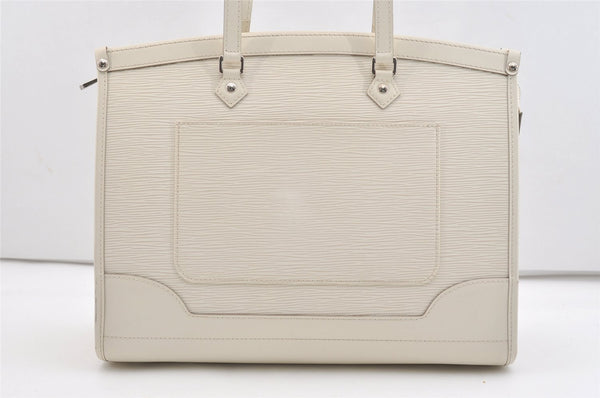 Authentic Louis Vuitton Epi Madeleine GM White Shoulder Bag M5934J LV 3403J