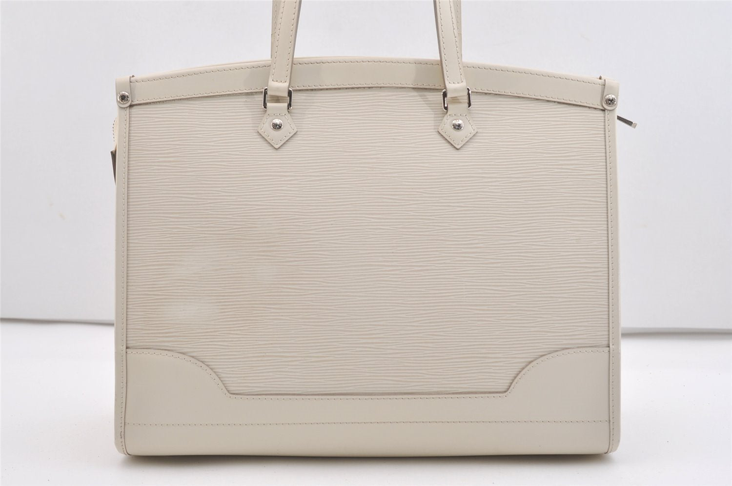 Authentic Louis Vuitton Epi Madeleine GM White Shoulder Bag M5934J LV 3403J