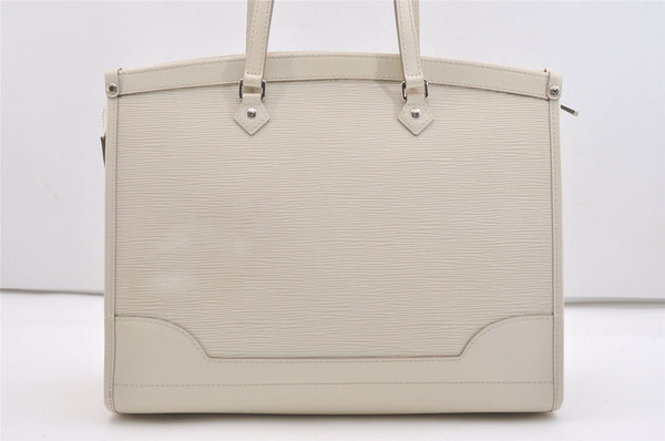 Authentic Louis Vuitton Epi Madeleine GM White Shoulder Bag M5934J LV 3403J