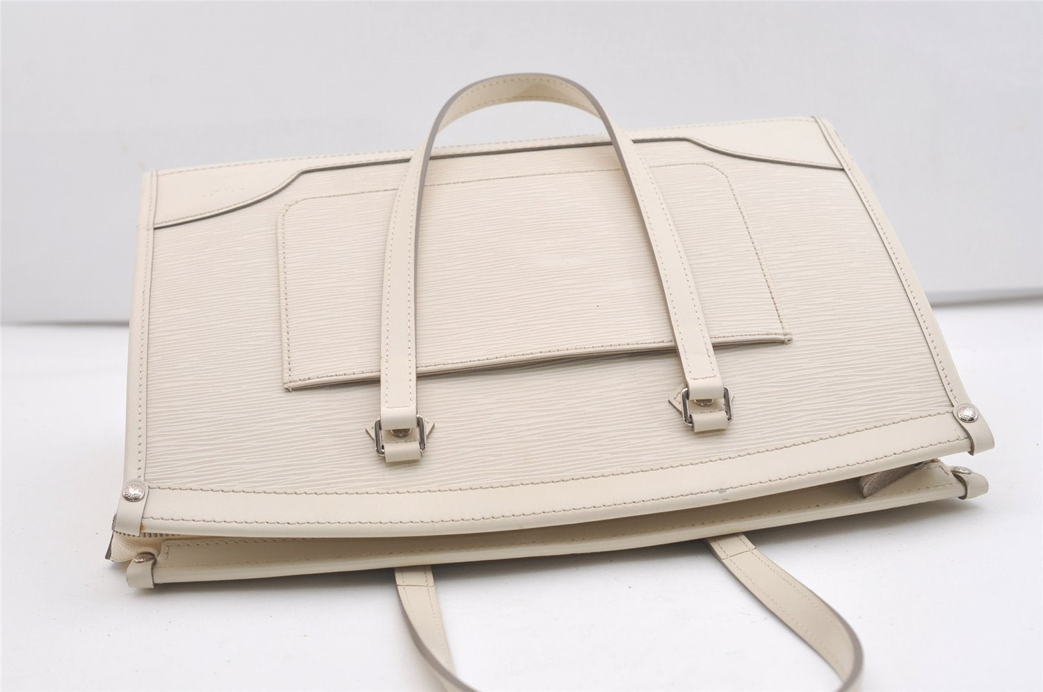 Authentic Louis Vuitton Epi Madeleine GM White Shoulder Bag M5934J LV 3403J