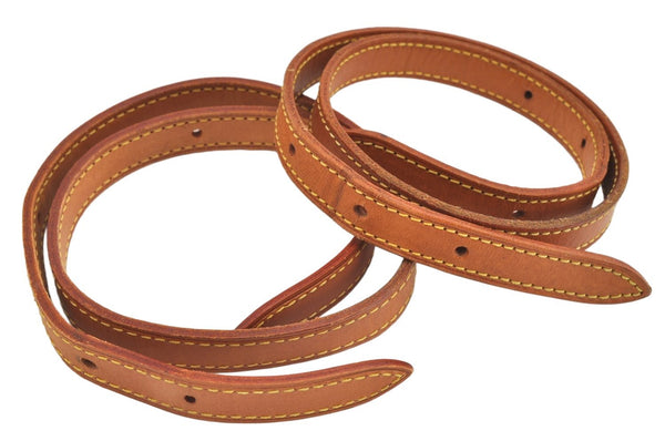 Authentic Louis Vuitton Leather Shoulder Strap For Bucket PM 27.6" Beige 3403K