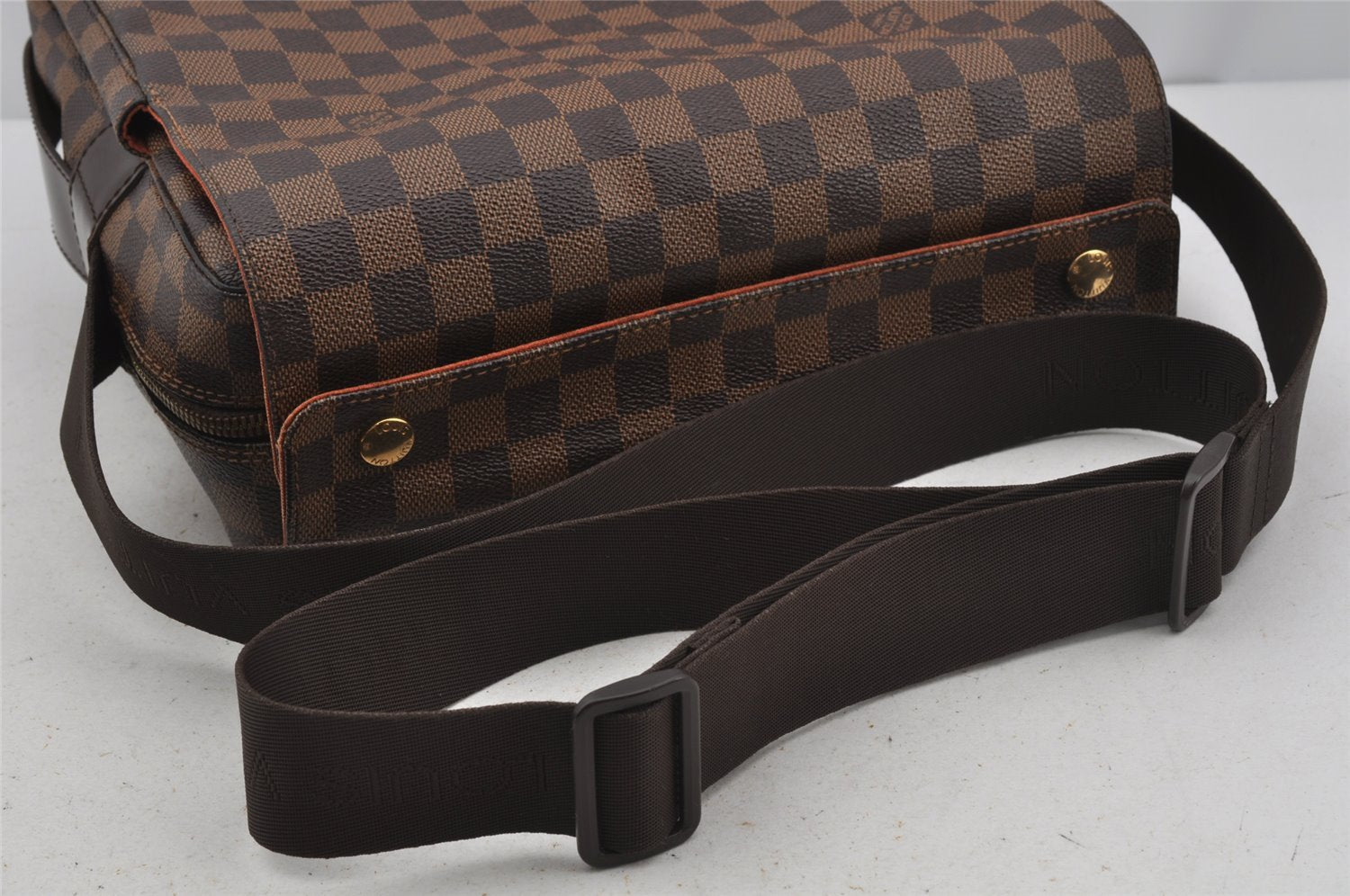 Authentic Louis Vuitton Damier Naviglio Shoulder Cross Body Bag N45255 LV 3404J