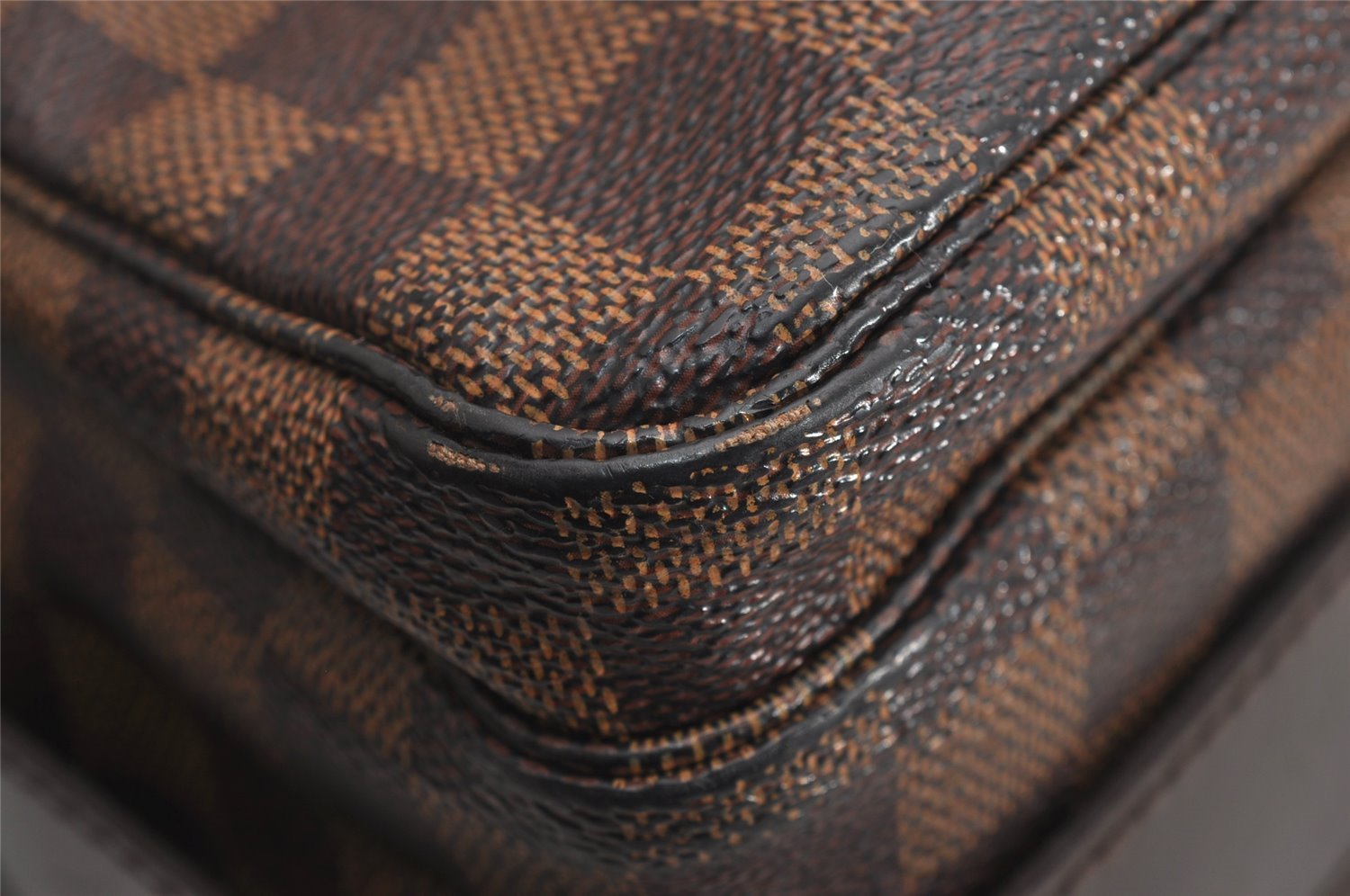 Authentic Louis Vuitton Damier Naviglio Shoulder Cross Body Bag N45255 LV 3404J