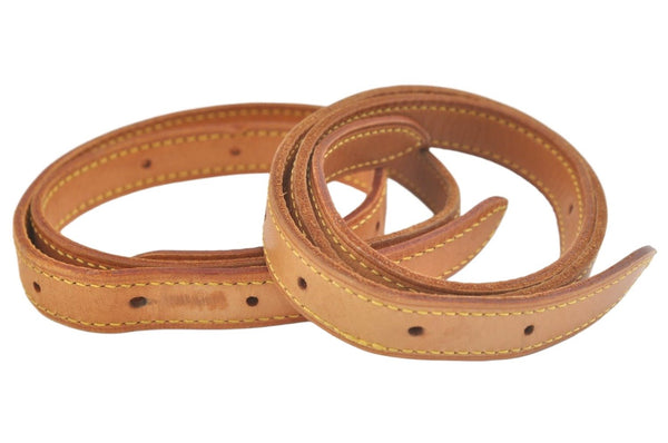 Authentic Louis Vuitton Leather Shoulder Strap For Bucket GM 31.9" Beige 3404K