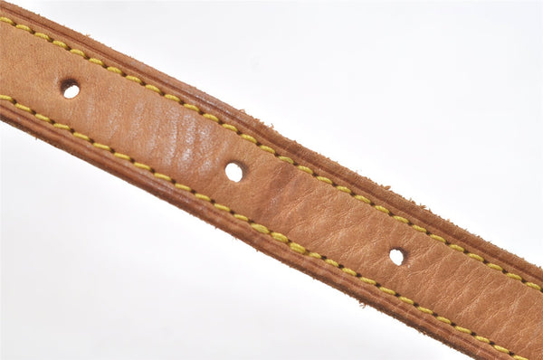 Authentic Louis Vuitton Leather Shoulder Strap For Bucket GM 31.9" Beige 3404K