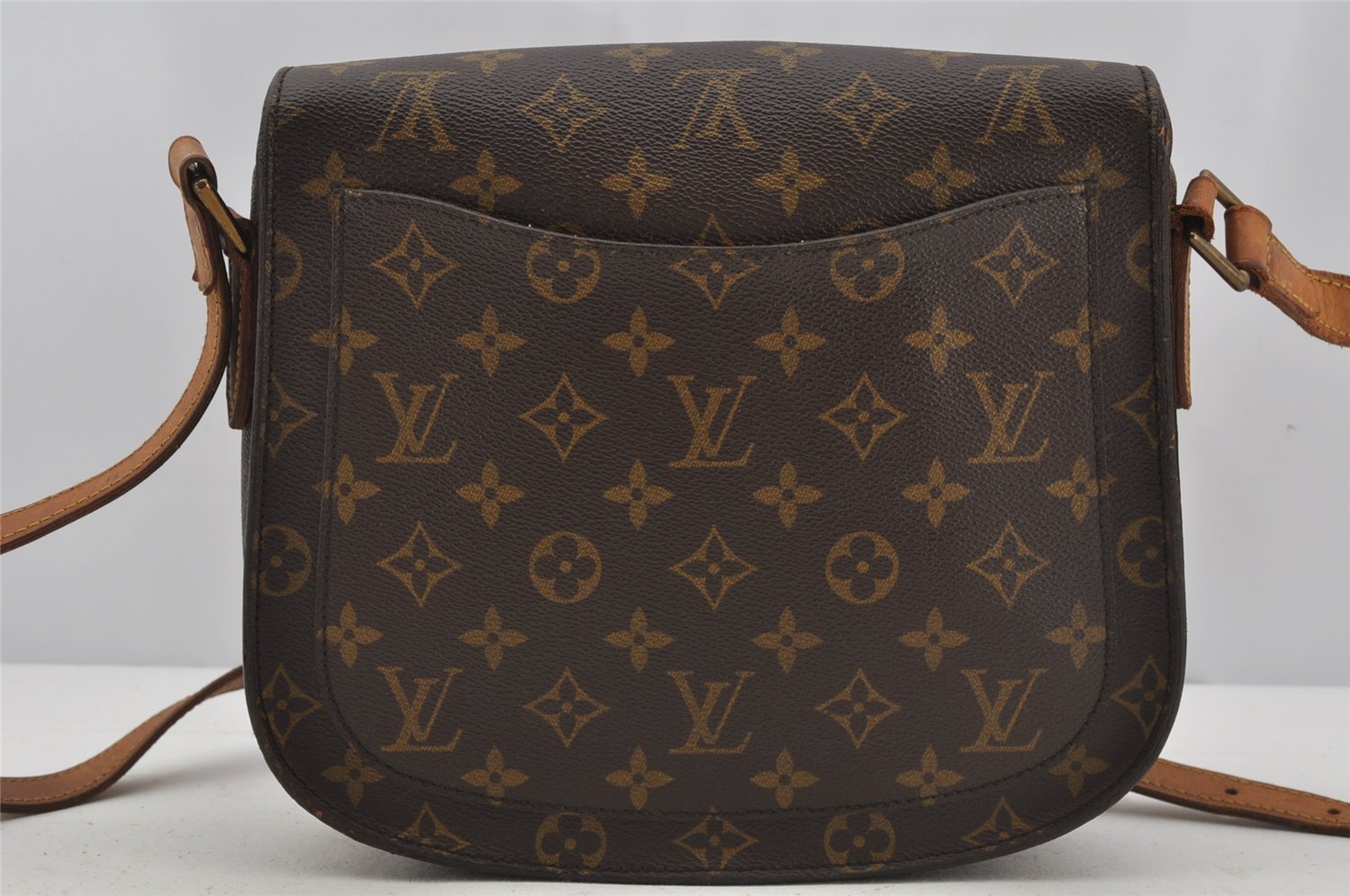 Authentic Louis Vuitton Monogram Saint Cloud GM M51242 Shoulder Cross Bag 3405J