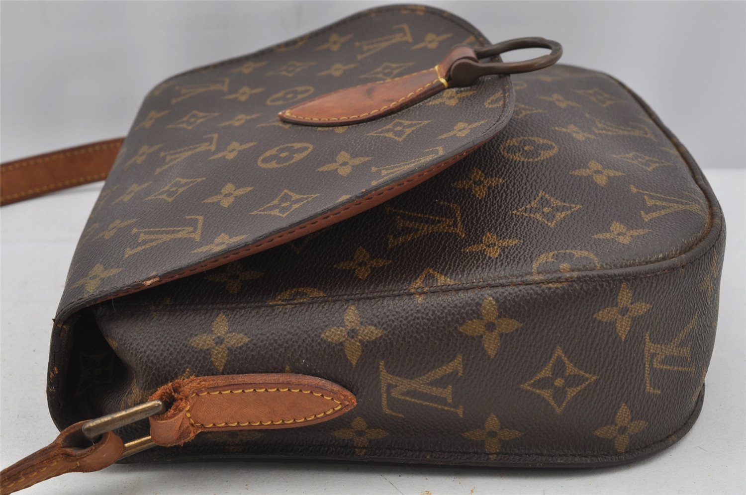 Authentic Louis Vuitton Monogram Saint Cloud GM M51242 Shoulder Cross Bag 3405J