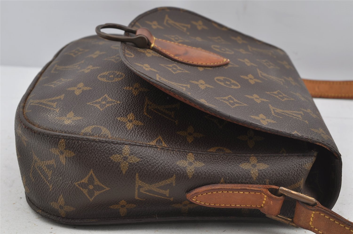 Authentic Louis Vuitton Monogram Saint Cloud GM M51242 Shoulder Cross Bag 3405J