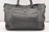 Authentic PRADA Vintage Leather Nappa 2Way Shoulder Hand Tote Bag Gray 3406J