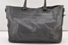 Authentic PRADA Vintage Leather Nappa 2Way Shoulder Hand Tote Bag Gray 3406J