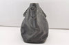 Authentic PRADA Vintage Leather Nappa 2Way Shoulder Hand Tote Bag Gray 3406J