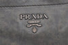 Authentic PRADA Vintage Leather Nappa 2Way Shoulder Hand Tote Bag Gray 3406J