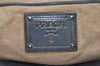 Authentic PRADA Vintage Leather Nappa 2Way Shoulder Hand Tote Bag Gray 3406J