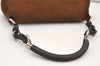 Authentic PRADA Vintage Suede Leather Shoulder Hand Bag Purse Brown 3407J