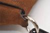 Authentic PRADA Vintage Suede Leather Shoulder Hand Bag Purse Brown 3407J