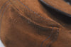 Authentic PRADA Vintage Suede Leather Shoulder Hand Bag Purse Brown 3407J