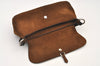 Authentic PRADA Vintage Suede Leather Shoulder Hand Bag Purse Brown 3407J