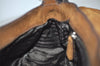 Authentic PRADA Vintage Suede Leather Shoulder Hand Bag Purse Brown 3407J