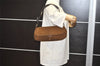 Authentic PRADA Vintage Suede Leather Shoulder Hand Bag Purse Brown 3407J