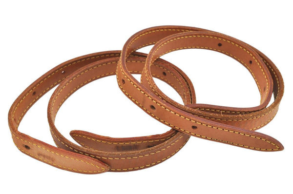 Authentic Louis Vuitton Leather Shoulder Strap For Bucket PM 27.6" Beige 3408K
