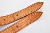 Authentic Louis Vuitton Leather Shoulder Strap For Bucket PM 27.6" Beige 3408K