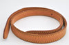 Authentic Louis Vuitton Leather Shoulder Strap For Bucket PM 27.6" Beige 3408K