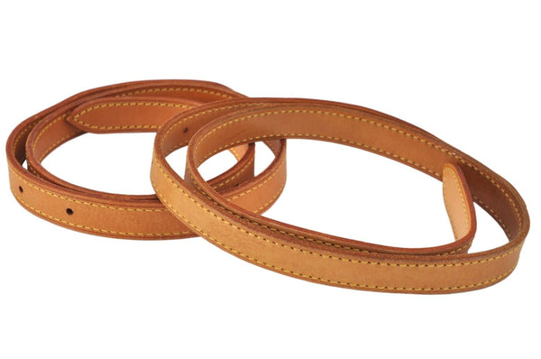 Authentic Louis Vuitton Leather Shoulder Strap For Bucket GM 31.9" Beige 3409K