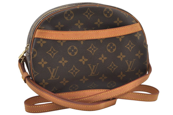 Authentic Louis Vuitton Monogram Blois Shoulder Cross Body Bag M51221 LV 3410J