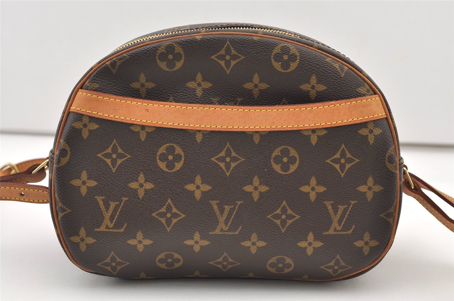 Authentic Louis Vuitton Monogram Blois Shoulder Cross Body Bag M51221 LV 3410J