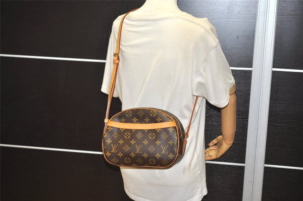 Authentic Louis Vuitton Monogram Blois Shoulder Cross Body Bag M51221 LV 3410J