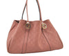 Authentic GUCCI Miss GG Guccissima Shoulder Tote Bag Leather 232957 Pink 3411J