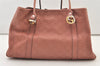 Authentic GUCCI Miss GG Guccissima Shoulder Tote Bag Leather 232957 Pink 3411J