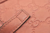 Authentic GUCCI Miss GG Guccissima Shoulder Tote Bag Leather 232957 Pink 3411J