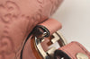 Authentic GUCCI Miss GG Guccissima Shoulder Tote Bag Leather 232957 Pink 3411J
