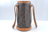 Authentic Louis Vuitton Monogram Bucket PM Shoulder Tote Bag M42238 LV 3412J