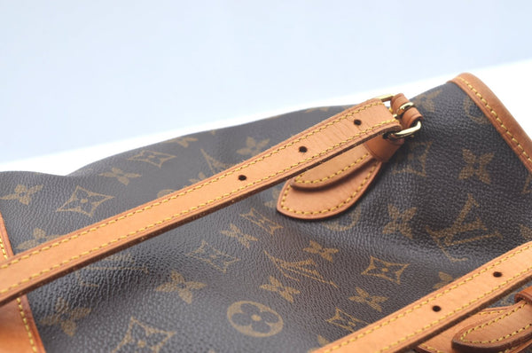 Authentic Louis Vuitton Monogram Bucket PM Shoulder Tote Bag M42238 LV 3412J