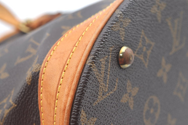 Authentic Louis Vuitton Monogram Bucket PM Shoulder Tote Bag M42238 LV 3412J