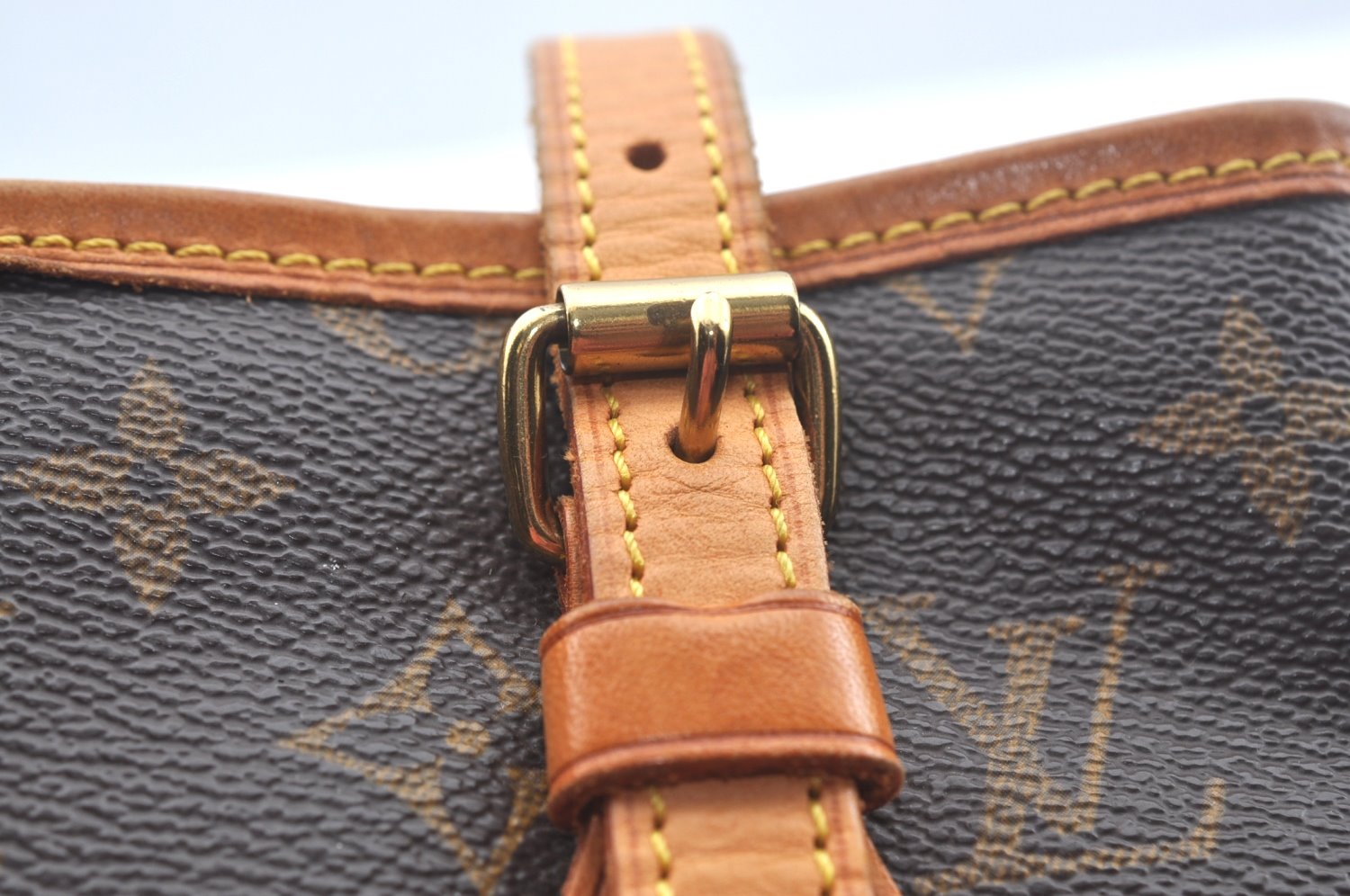 Authentic Louis Vuitton Monogram Bucket PM Shoulder Tote Bag M42238 LV 3412J