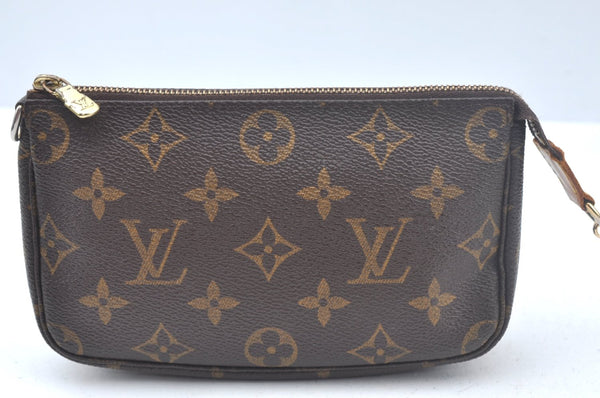 Authentic Louis Vuitton Monogram Bucket PM Shoulder Tote Bag M42238 LV 3412J