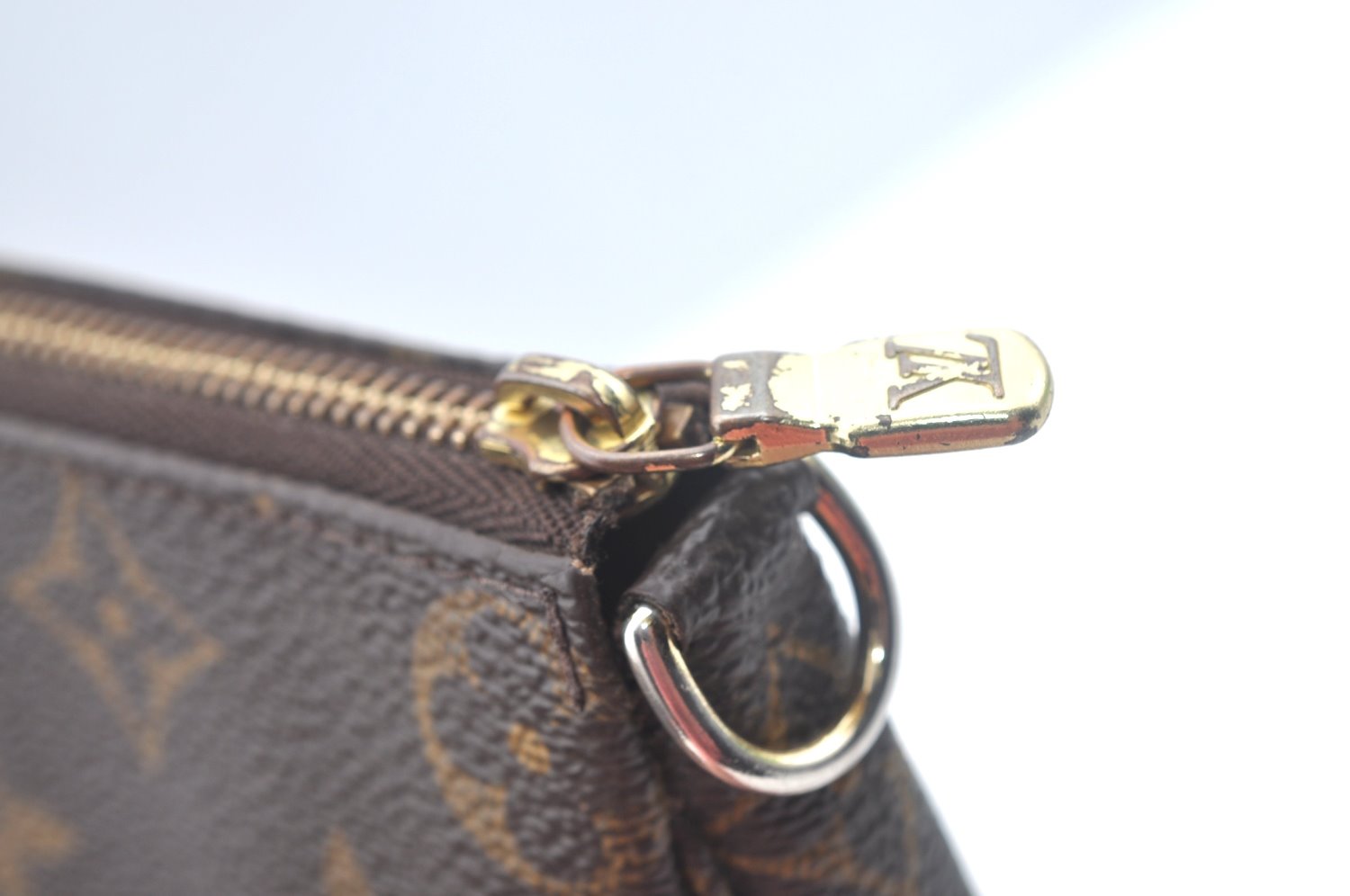 Authentic Louis Vuitton Monogram Bucket PM Shoulder Tote Bag M42238 LV 3412J