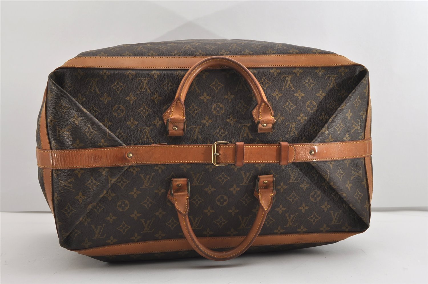 Authentic Louis Vuitton Monogram Cruiser Bag 55 Travel Hand Bag M41136 LV 3413J