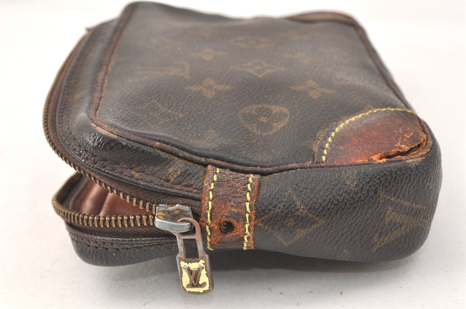 Authentic Louis Vuitton Monogram Marly Dragonne PM M51827 Clutch Bag Junk 3413K