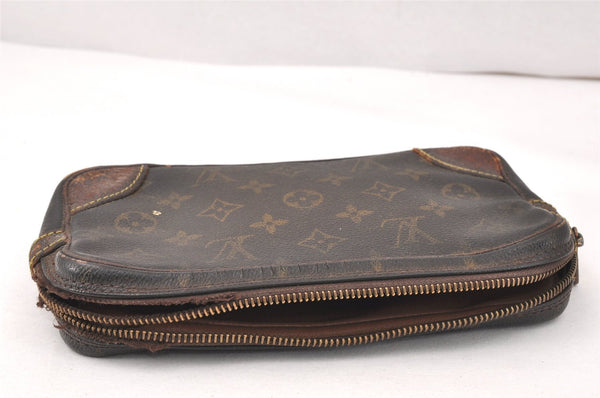 Authentic Louis Vuitton Monogram Marly Dragonne PM M51827 Clutch Bag Junk 3413K