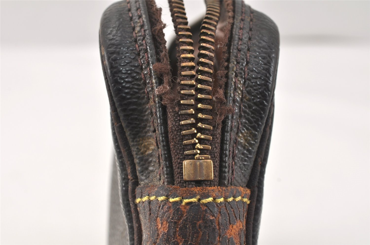 Authentic Louis Vuitton Monogram Marly Dragonne PM M51827 Clutch Bag Junk 3413K