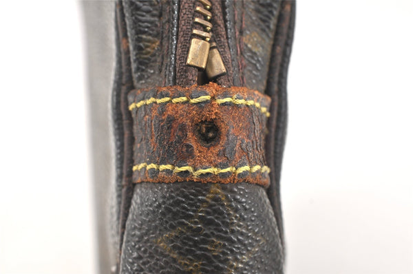 Authentic Louis Vuitton Monogram Marly Dragonne PM M51827 Clutch Bag Junk 3413K