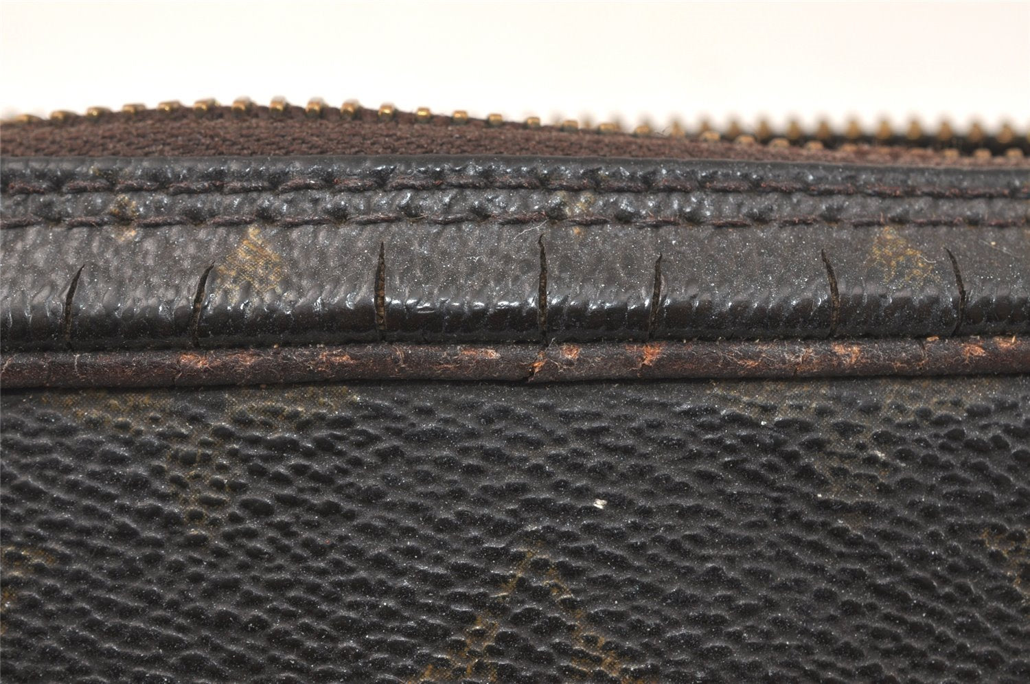 Authentic Louis Vuitton Monogram Marly Dragonne PM M51827 Clutch Bag Junk 3413K