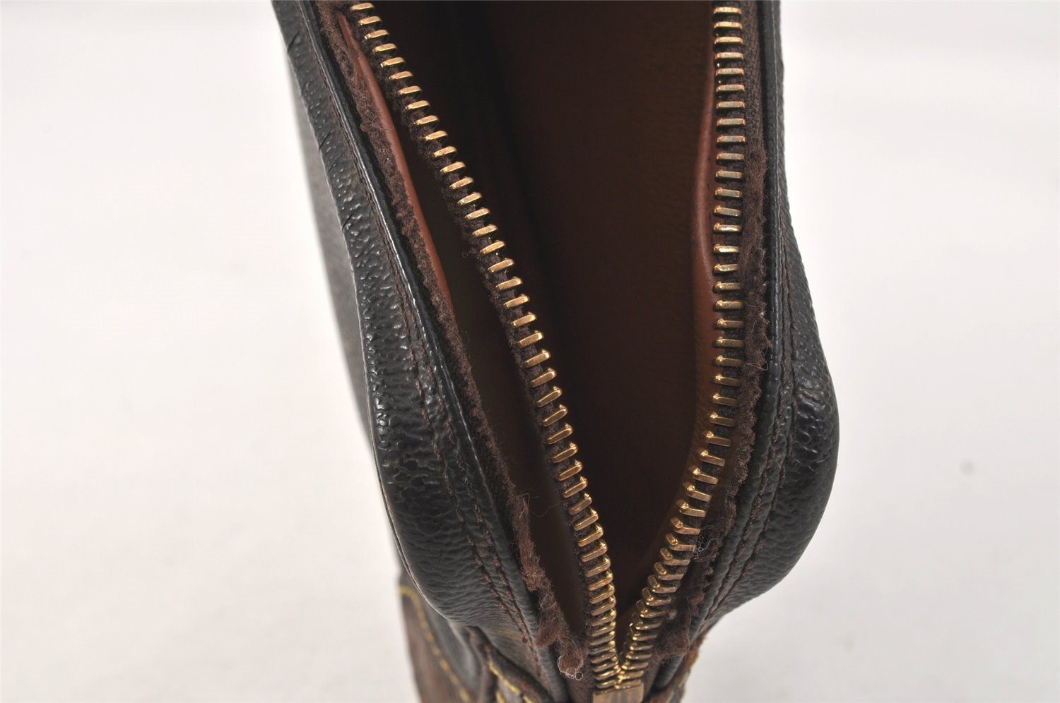 Authentic Louis Vuitton Monogram Marly Dragonne PM M51827 Clutch Bag Junk 3413K